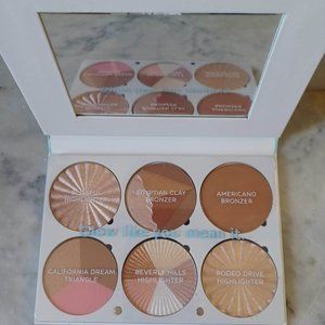 OFRA "On The Glow" Highlight / Bronzing Palette, Matte to Super Shimmer Make Up